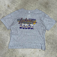 1980s los angeles lakers grey t-shirt