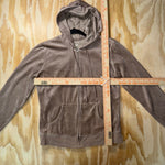 Vintage Y2K nyc velour juicy style 2000s femme zip up hoodie