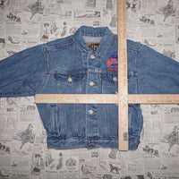 6 - Vintage Y2K Planet Hollywood embroider 90s denim jacket