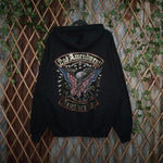 XL- Vintage / Y2K 2000’s American 2nd Amendment zipup hoodie