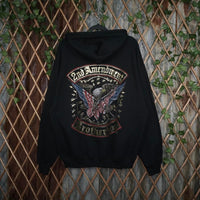 XL- Vintage / Y2K 2000’s American 2nd Amendment zipup hoodie