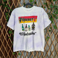 Vintage Y2K pilsener El Salvador 1990s beer tequila t-shirt