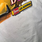 Vintage Y2K Les Schwab 1950s car promo 2000s racing t-shirt