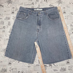 33x30 - Vintage Y2K faded glory denim faded carpenter jorts