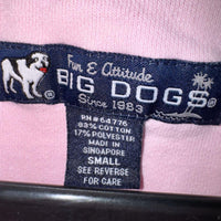 Vintage y2k big dogs embroidered heavyweight logo crewneck