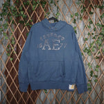 Vintage Y2K American Eagle raw hem distressed 2000s hoodie