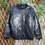 Vintage Y2K rocawear hip hop new york leather zip 00s jacket