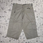 34 - Vintage Y2K platini khaki Capri cargo carpenter pants
