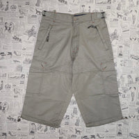 34 - Vintage Y2K platini khaki Capri cargo carpenter pants
