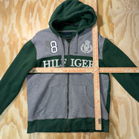 Vintage Y2K Tommy Hilfiger embroider crest polo style hoodie