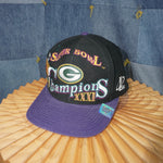 OSFA- Vintage Y2K Green Bay Packers Super Bowl embroider hat
