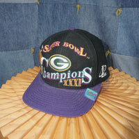 OSFA- Vintage Y2K Green Bay Packers Super Bowl embroider hat