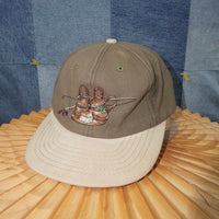OSFA - Vintage 1990s fishing bag embroidered essential hat
