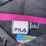 Vintage y2k fila sport femme 2000s velour zip up hoodie
