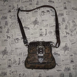 OSFA - belt buckle strap silver hardware 2000s western purse