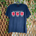 Vintage Y2K how to avoid taking a test instructions t-shirt