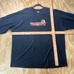 Vintage Y2K Dumont nightlife flame sleeve hit 2000s t-shirt