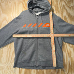 Vintage Y2K Nike zip up grey Tag 00s embroider zip up hoodie