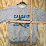 Vintage y2k calgary canada 1988 skiing skyline 80s crewneck