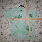 Medium - Vintage Y2K Italian boys 1990s aop paint t-shirt