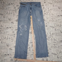 32x34 - Vintage Y2K Ralph Lauren 00s distressed denim pants