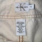 Vintage y2k calvin klein womens khaki pocket flare jeans