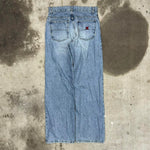 Vintage y2k hurley light wash embroidered surf denim jeans