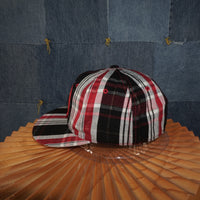 OSFA - Vintage / Y2K Plaid Embroidered Oakland A's Snap Hat