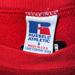 Vintage y2k russel athletic 90s usa flag embroider crewneck