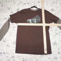Medium - Vintage Y2K Nike double layer air force LS t-shirt