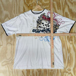 Vintage y2k paco jeans grunge skull t-shirt