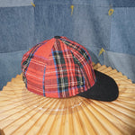 OSFA - Vintage Y2K hard Rock Cafe plaid embroider 1990s hat