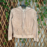 Vintage Y2K nyc velour juicy style 2000s femme zip up hoodie