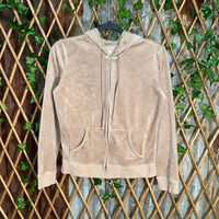 Vintage Y2K nyc velour juicy style 2000s femme zip up hoodie