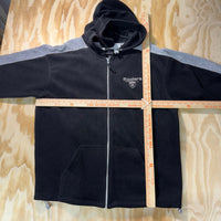 Vintage Y2K Oakland Raiders embroidered fleece zip up hoodie