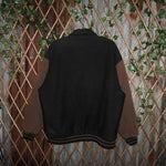XL - Vintage Y2K button up bomber jacket route 66 embroider