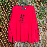 Vintage Y2K Mickey Mouse cartoon animated 2000s LS t-shirt