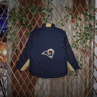 Large - Vintage Y2K Reebok St. Louis Rams 00s puffer jacket