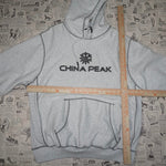 XL-Vintage Y2K Chinapeak snow embroider reverse weave hoodie