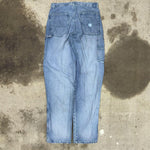 Vintage y2k cinch carpenter 90s faded light wash denim pants