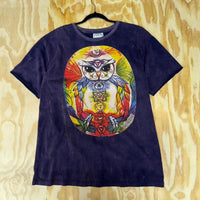 Vintage y2k chakra owl tie dye t-shirt