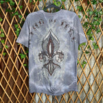 Vintage Y2K ring of fire royal 2000s swords tie-dye T-shirt
