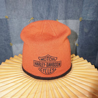 OSFA- Vintage Y2K Harley Davidson biker embroider 00s beanie