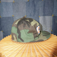 OSFA - Vintage Y2K PUREGRO embroider patch military camo hat
